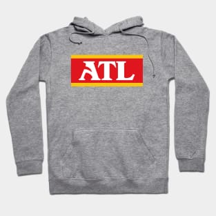 ATL Retro Font - Whiteq Hoodie